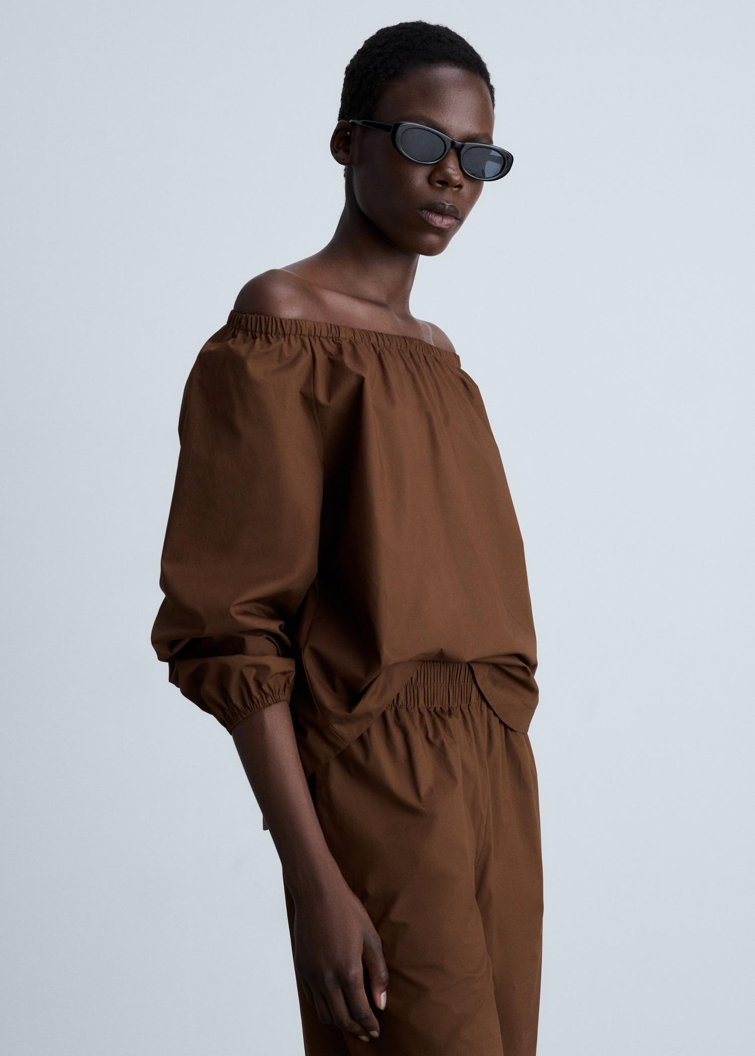 Cotton culotte pants - Women | MANGO USA Product Image