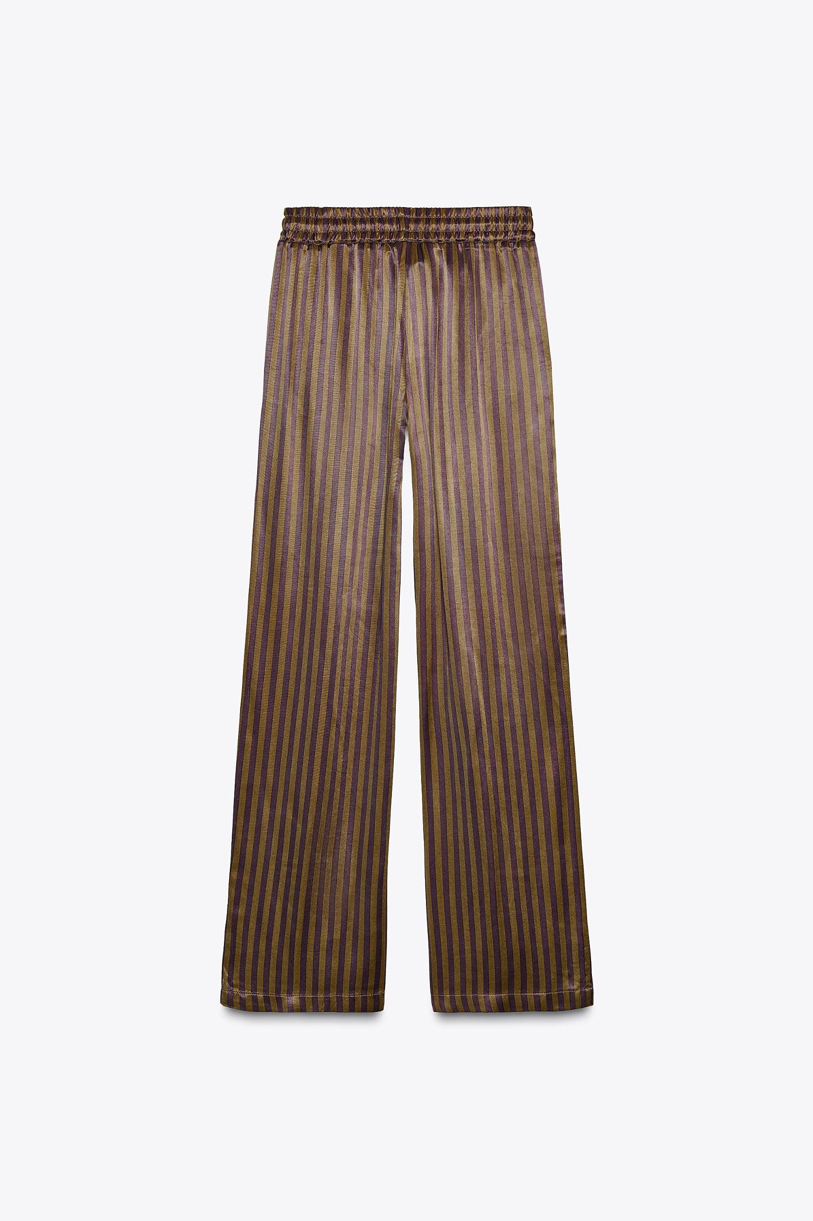 STRIPED SATIN SHIRT Product Image