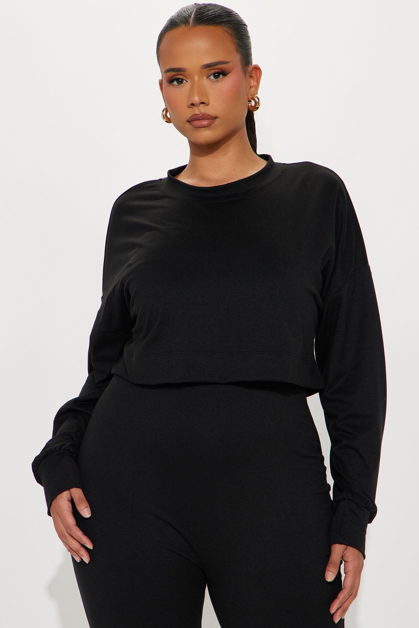 Playing Nice 2 Piece Jumpsuit Set - Black Product Image