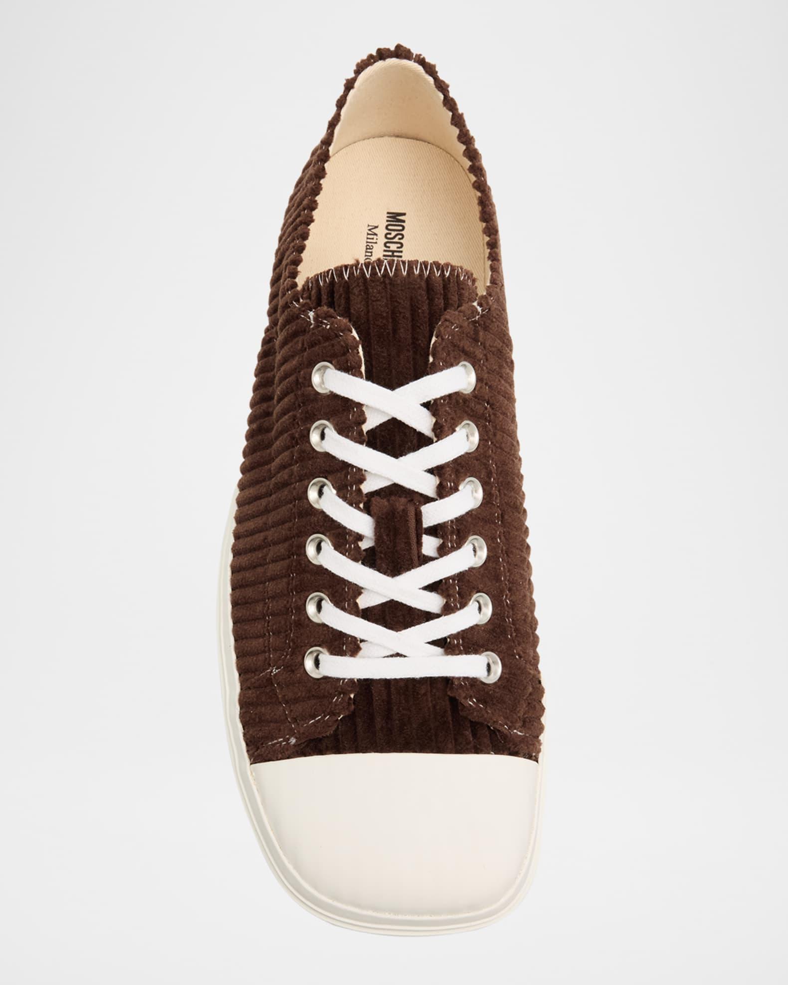 Men's Edge Corduroy Cap Toe Low-Top Sneakers Product Image