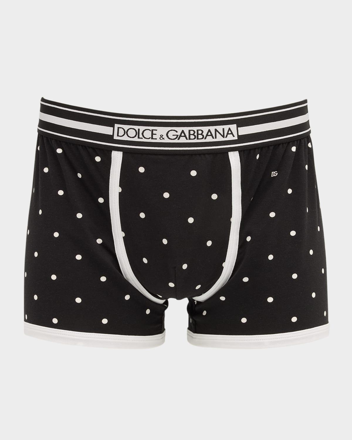 Mens Jersey Polka Dot Boxer Briefs Product Image