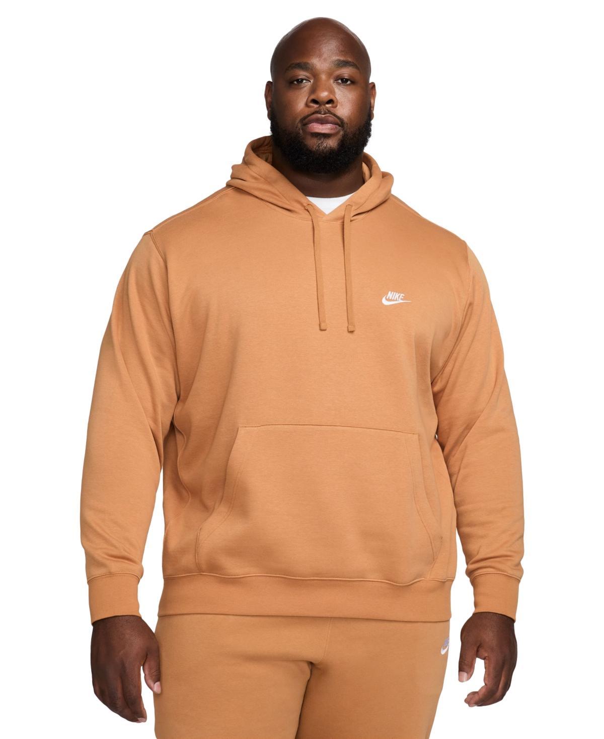 Mens Nike Sportswear Club Fleece Pullover Hoodie Dark Gray Grey Product Image