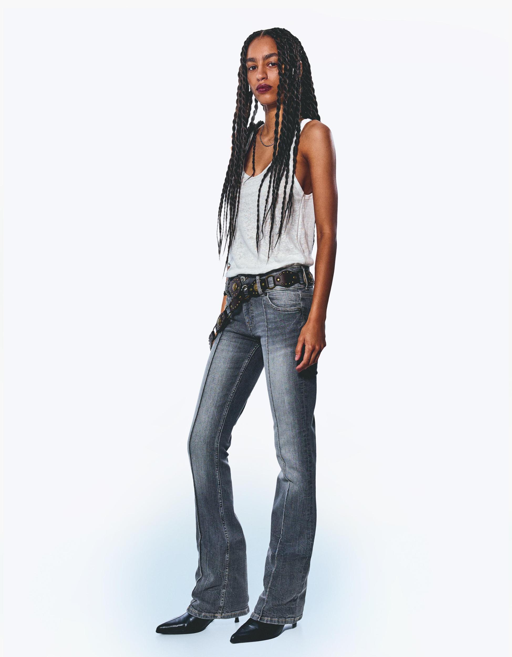 Low-rise bootcut jeans Product Image