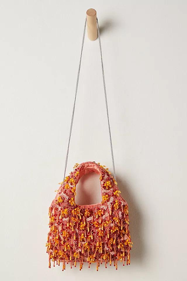 Coral Beaded Clutch Product Image