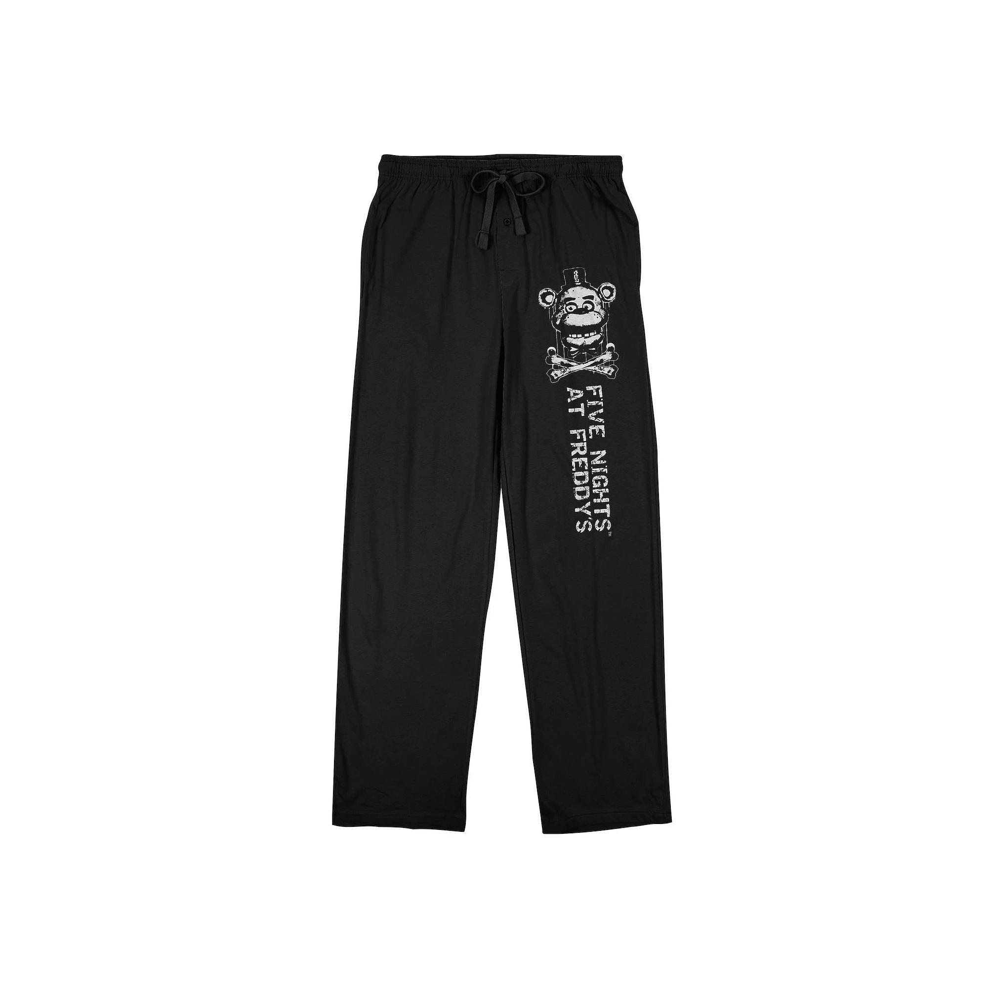 Men's Five Nights At Freddy's Game Over Sleep Pants, Size: XXL, Black Product Image
