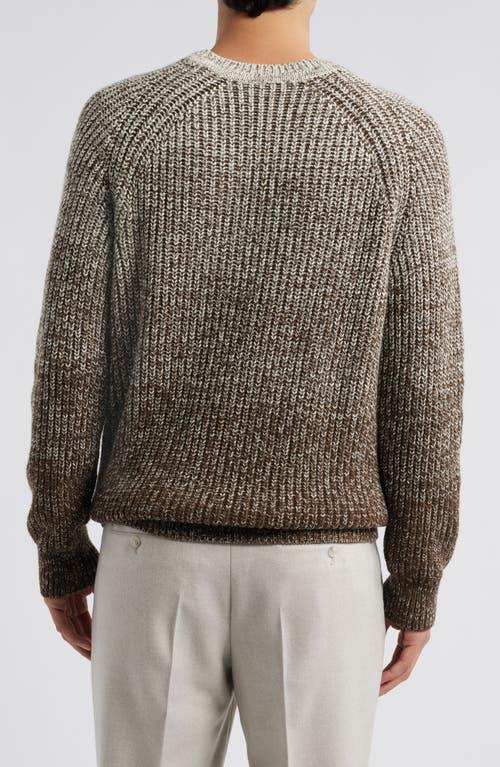 HUGO BOSS Regular-fit Sweater With Degradé Knit In White Product Image