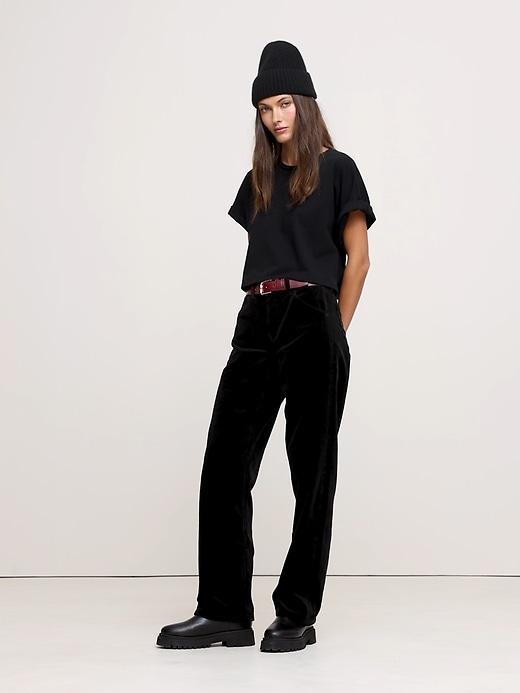 The Slouchy Straight Corduroy Pant Product Image
