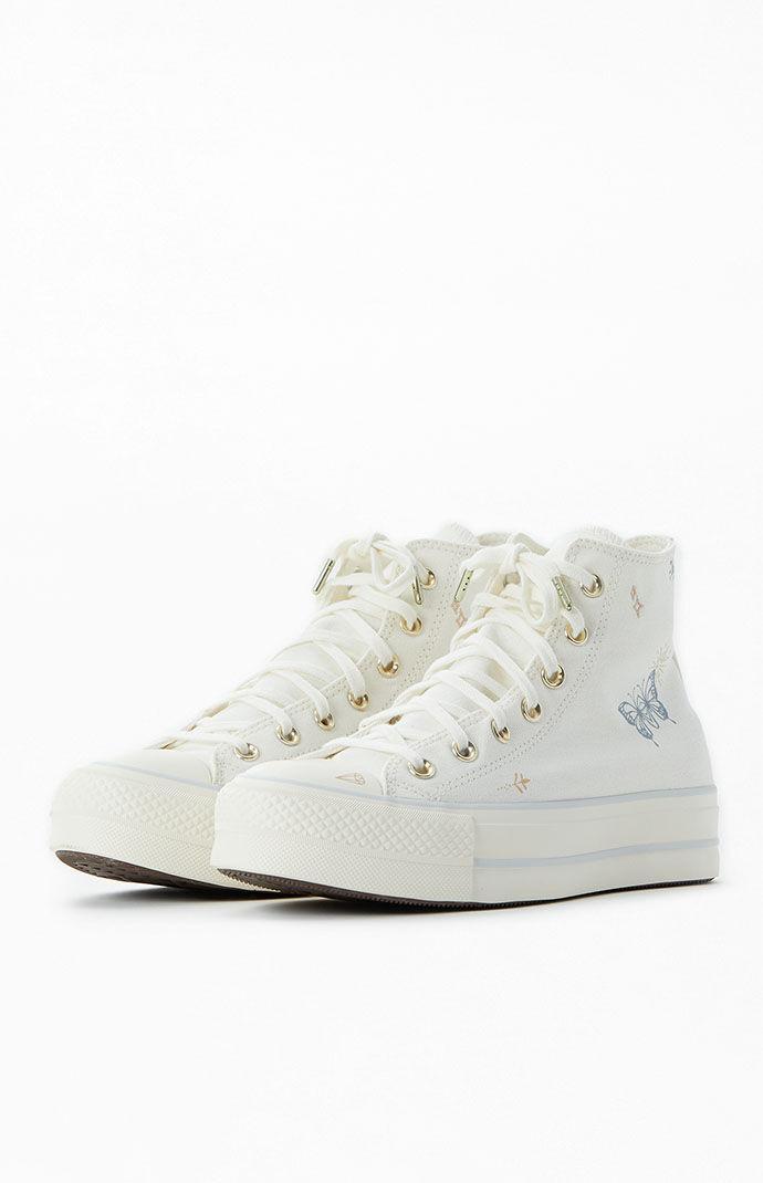 Womens Converse Chuck Taylor All Star Lift High-Top Sneaker - Egret / Cherries Product Image