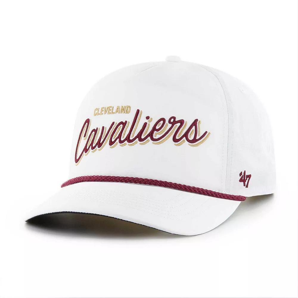 Men's '47 White Cleveland Cavaliers Fairway Hitch brrr Adjustable Hat Product Image