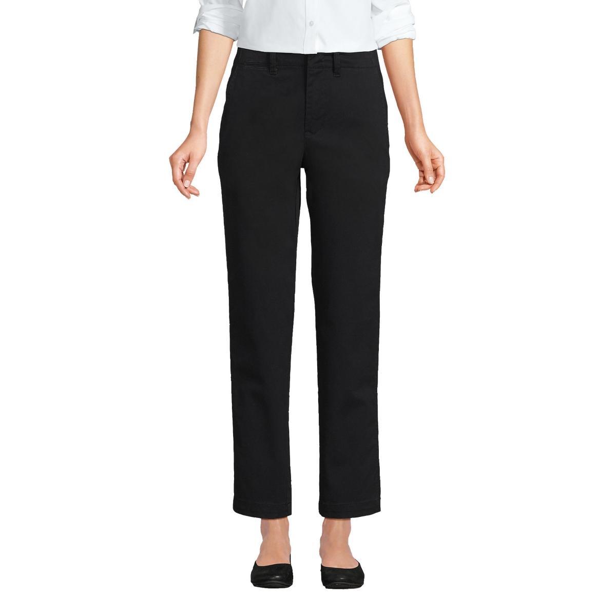 Petite Lands' End Mid Rise Classic Straight Leg Chino Ankle Pants, Women's, Size: 16 Petite, Desert Product Image