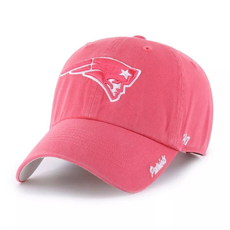 Women's '47 Red New England Patriots Luminance Cheer Clean Up Adjustable Hat Product Image