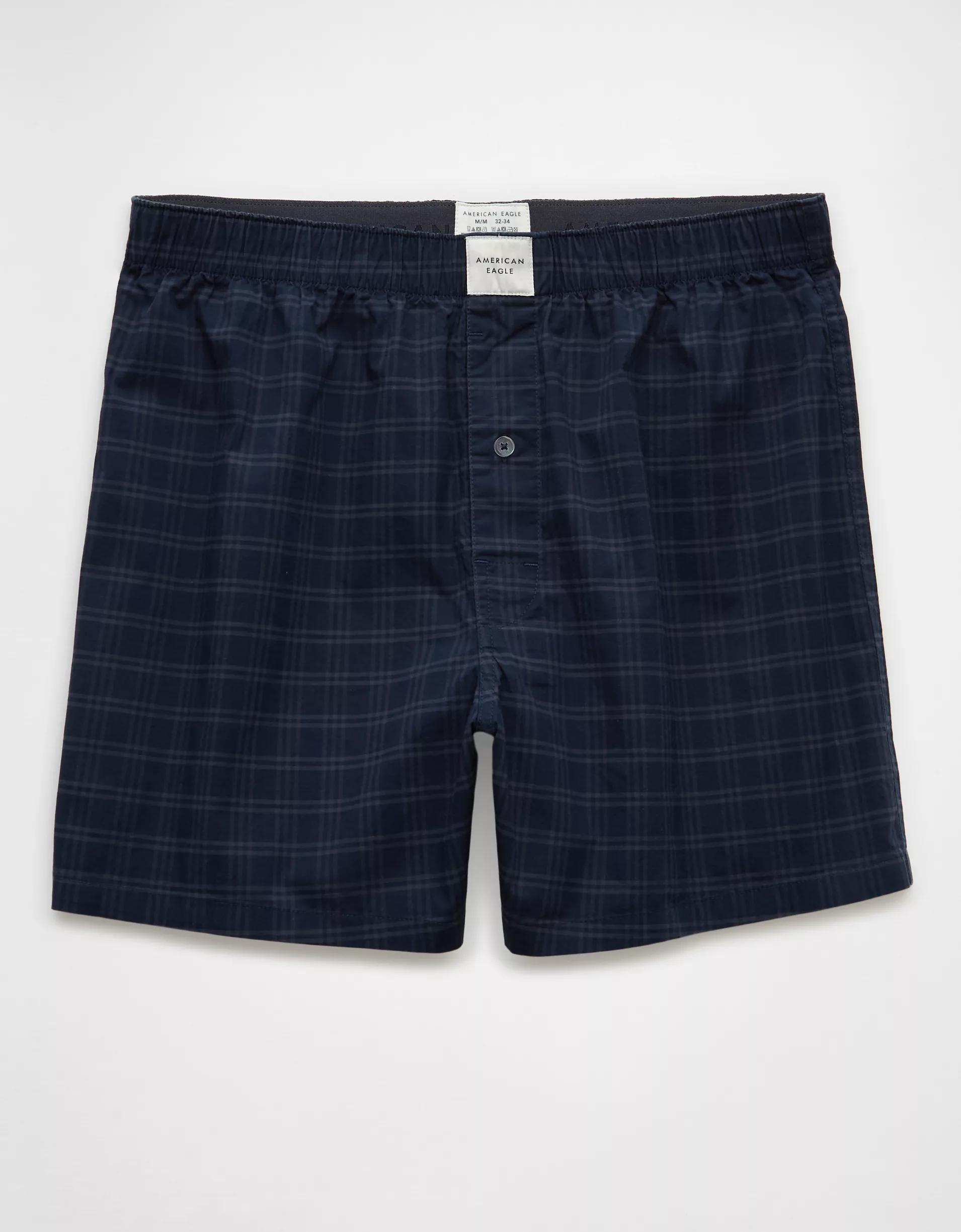 AEO Men's Plaid Stretch Boxer Short Product Image