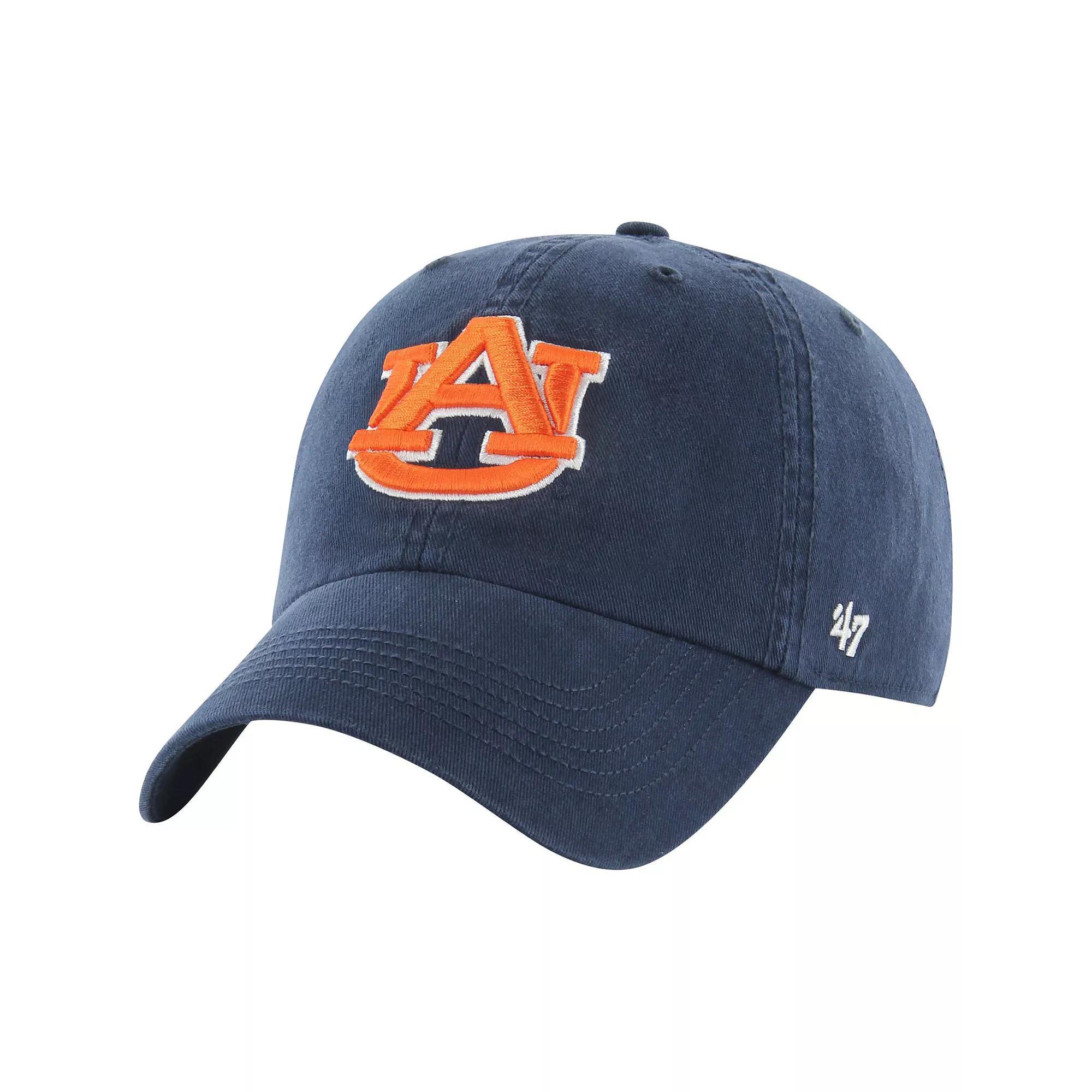 Men's '47 Navy Auburn Tigers Franchise Fitted Hat, Size: Medium, Blue Product Image