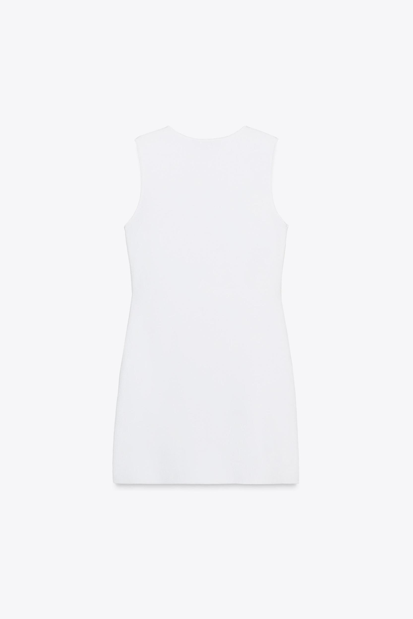 SHORT KNIT BUTTON DRESS Product Image