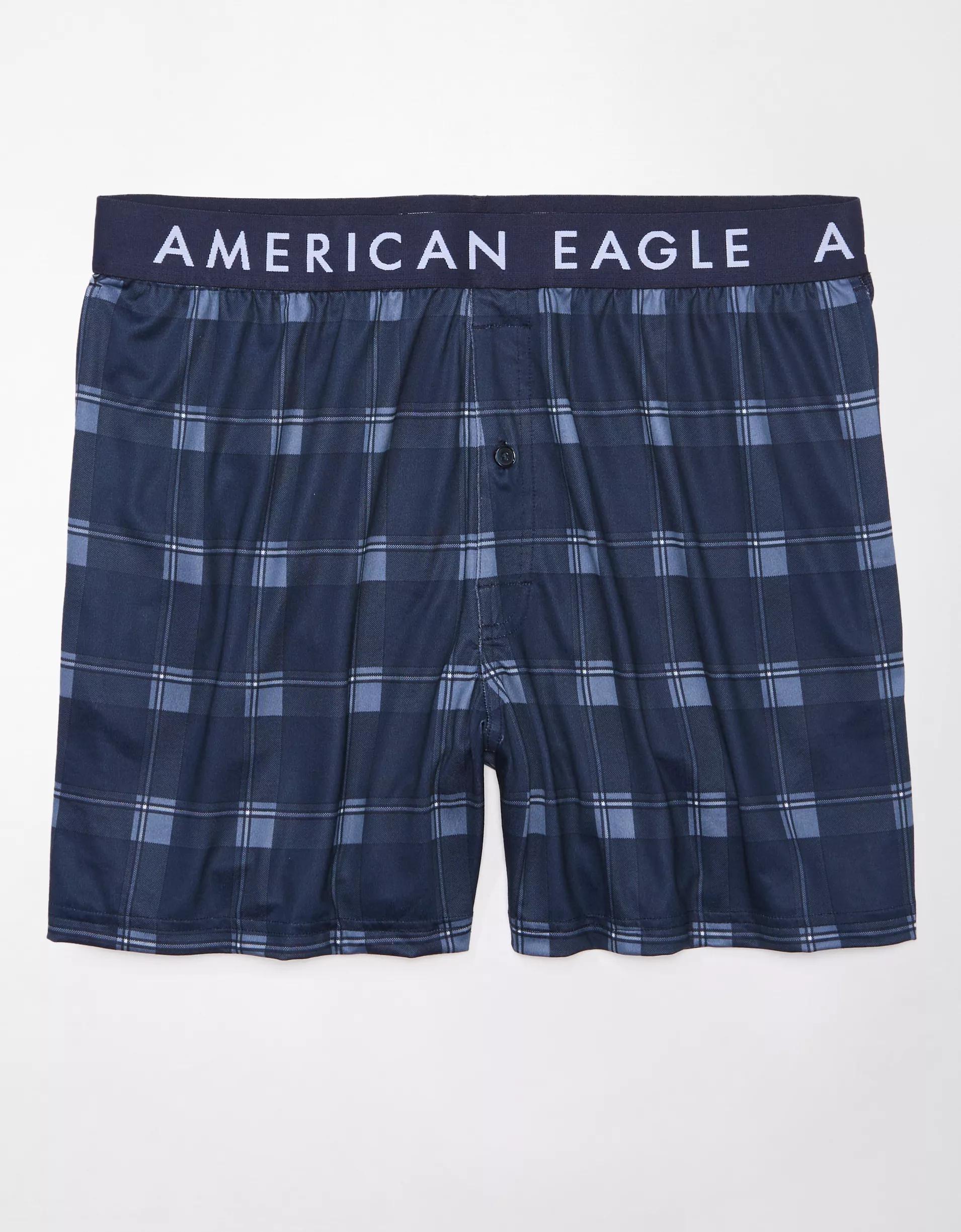 AEO Men's Plaid Ultra Soft Boxer Short Product Image
