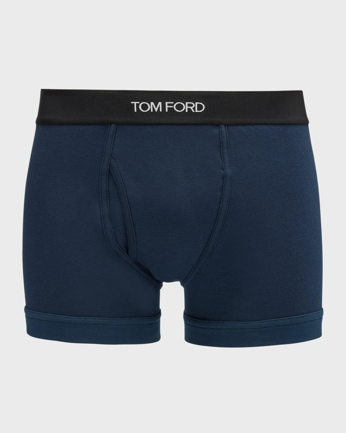 Mens 2-Pack Solid Jersey Boxer Briefs Product Image