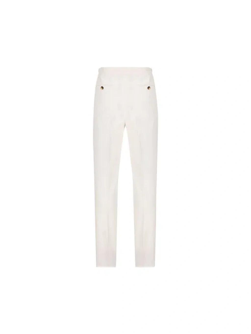 BRUNELLO CUCINELLI Trousers In White Product Image