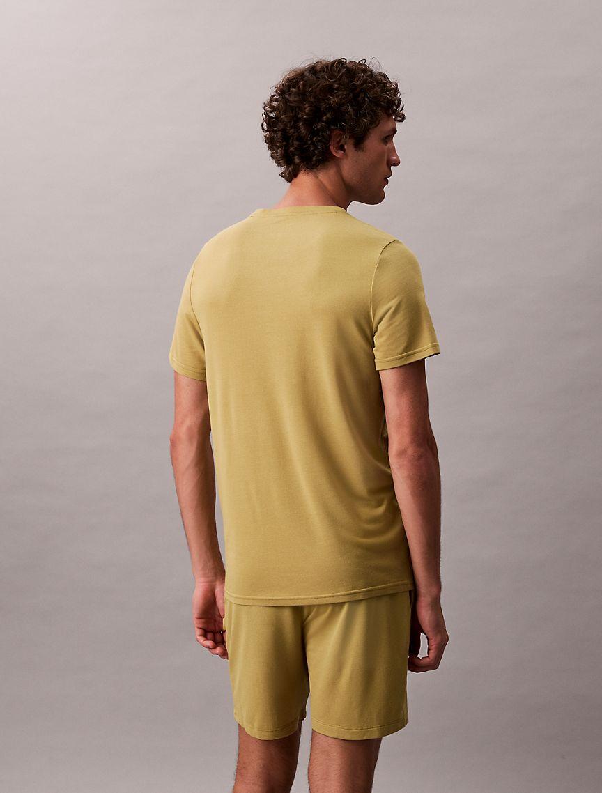 Calvin Klein Mens Modal Pique Classic T-Shirt - Beige Product Image