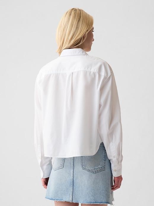 Organic Cotton Poplin Cropped Shirt Product Image