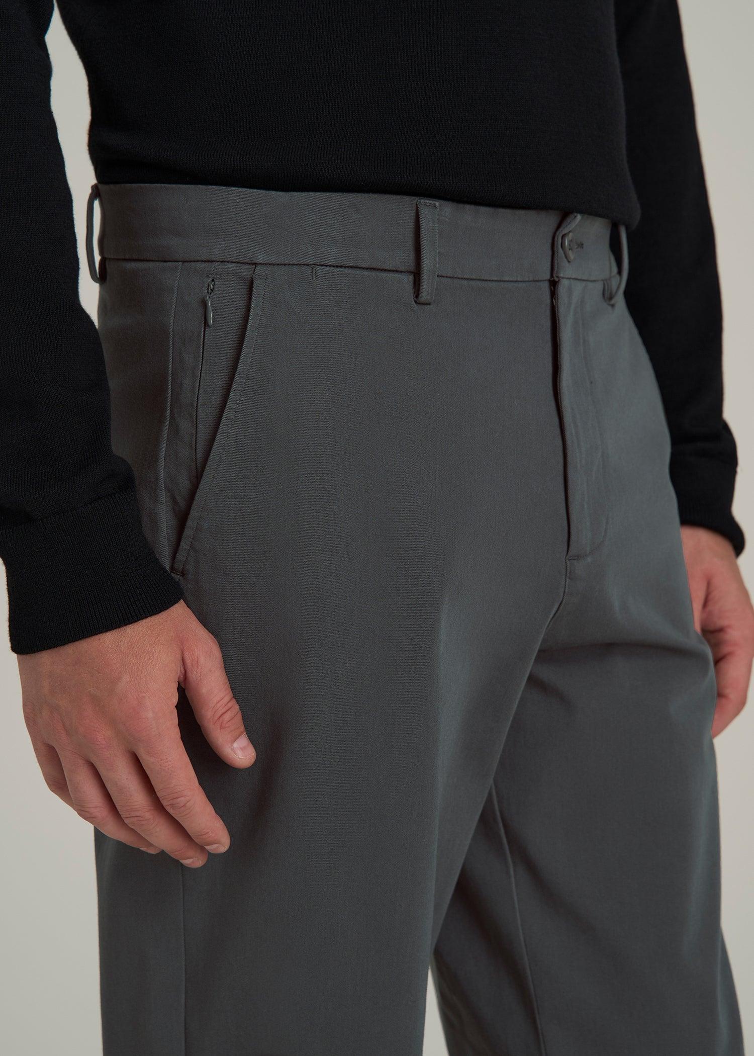 4 Way Stretch Commuter Tapered Chino Pants in Dark Ash Product Image