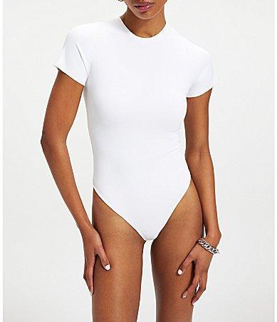 Good American Short Sleeve Scuba Bodysuit Product Image