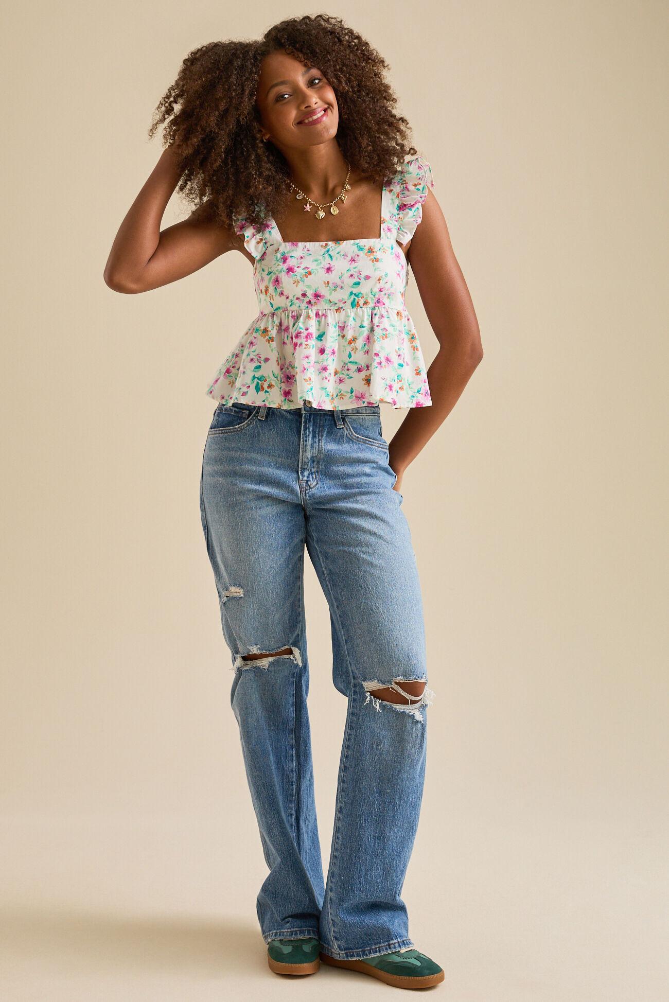 Betsy Bow Back Babydoll Tank Product Image