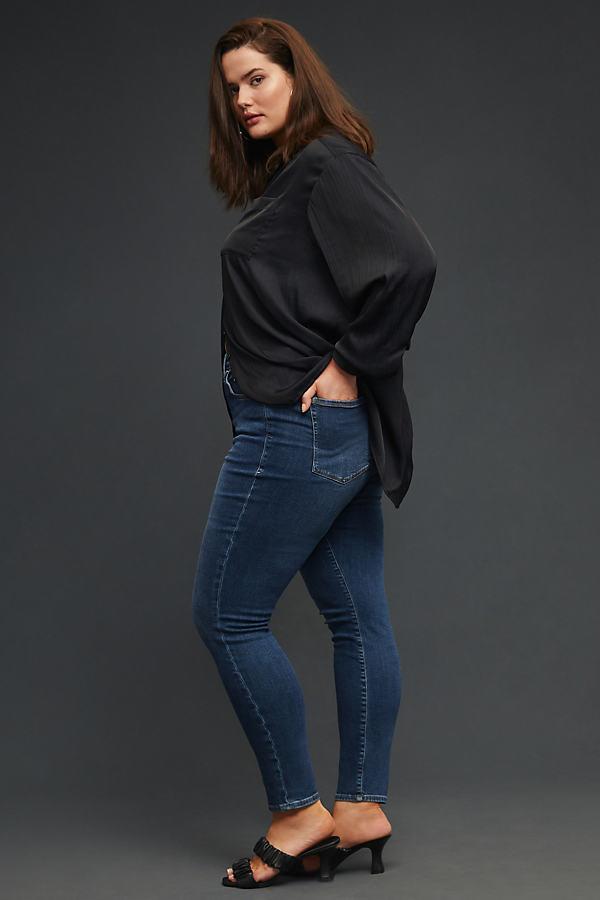 Good American Good Legs High Rise Gap-Proof Waistband Stretch Denim Skinny Jeans Product Image