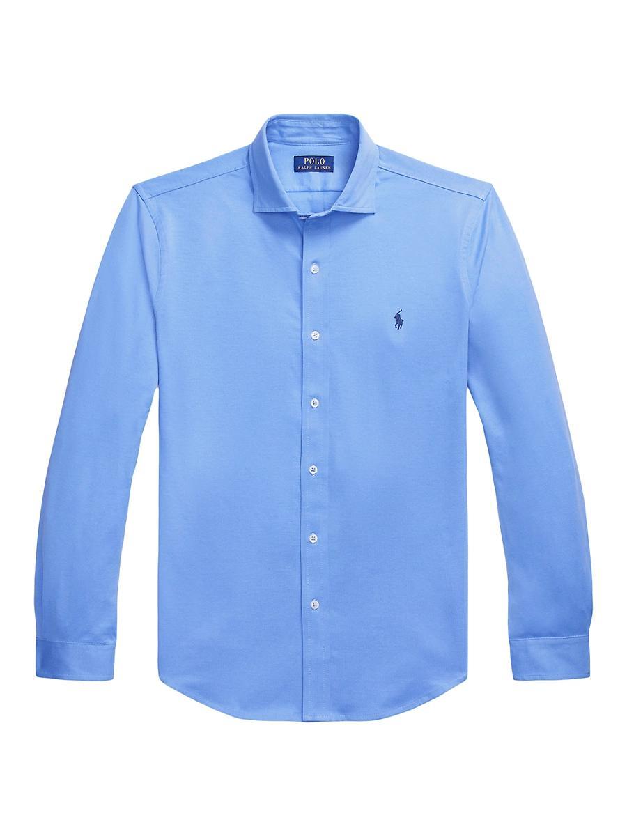 Mens Jersey Spread-Collar Shirt Product Image