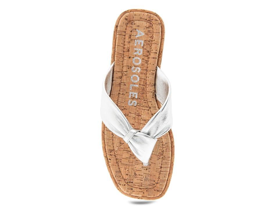Aerosoles Bond Women's Leather Thong Sandals, Size: 8.5, Cipria Leather Product Image