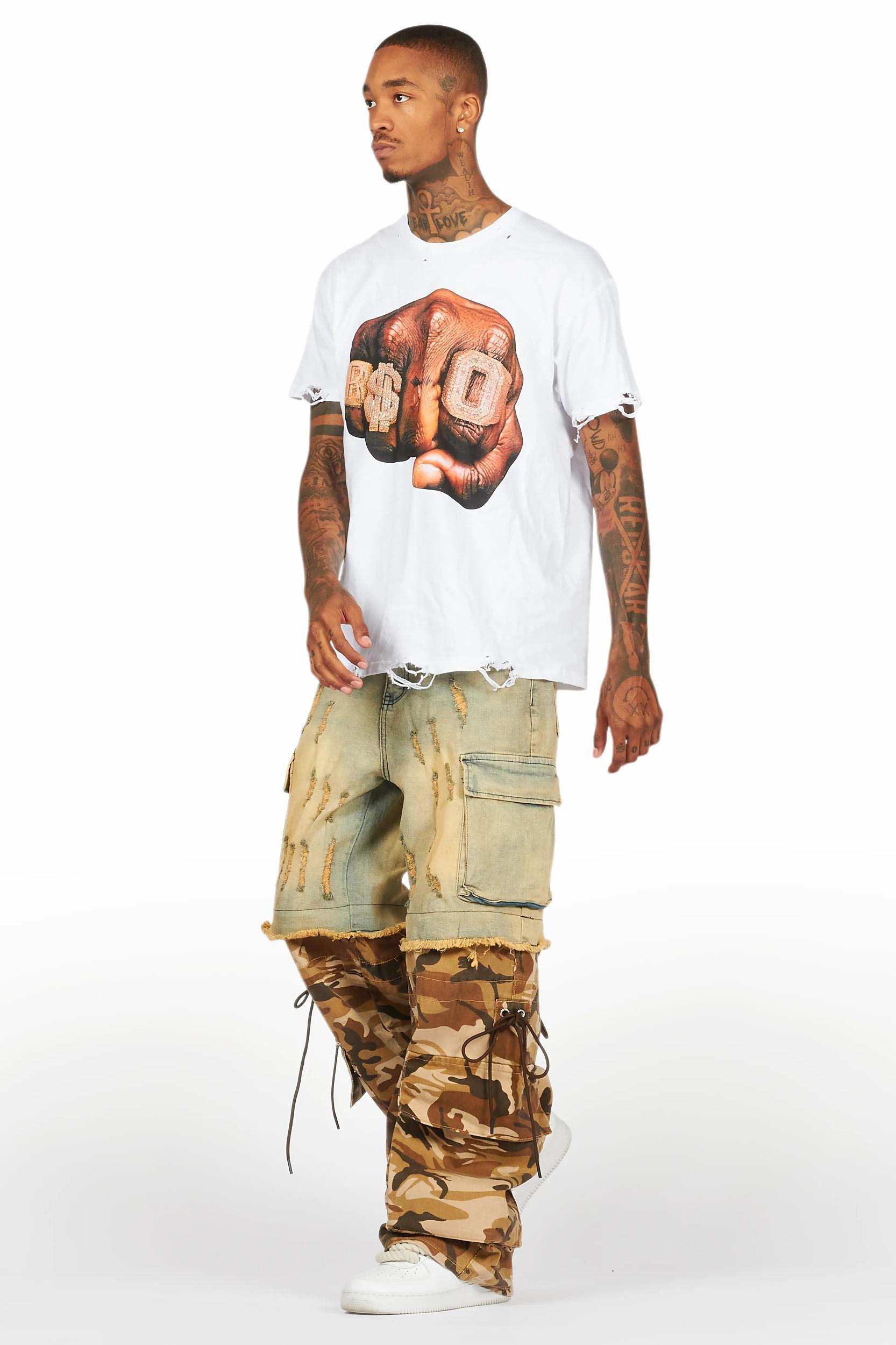 Aleeana White Oversized T-Shirt Female Product Image