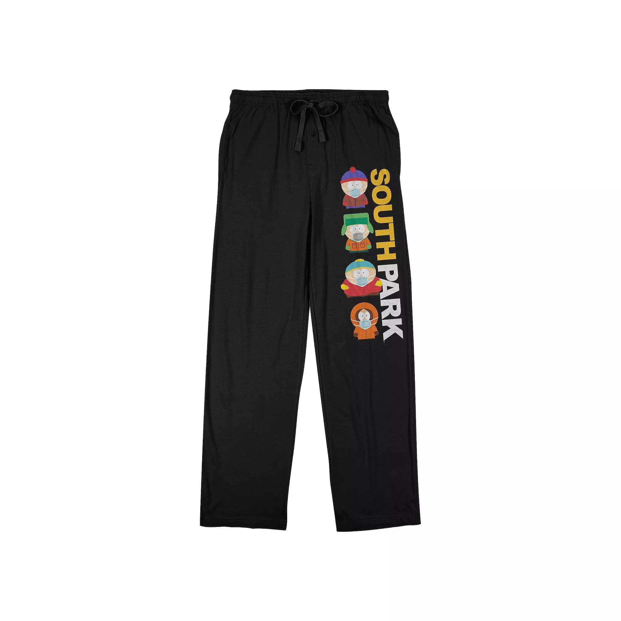 Men's South Park Characters Sleep Pants, Size: Medium, Black Product Image
