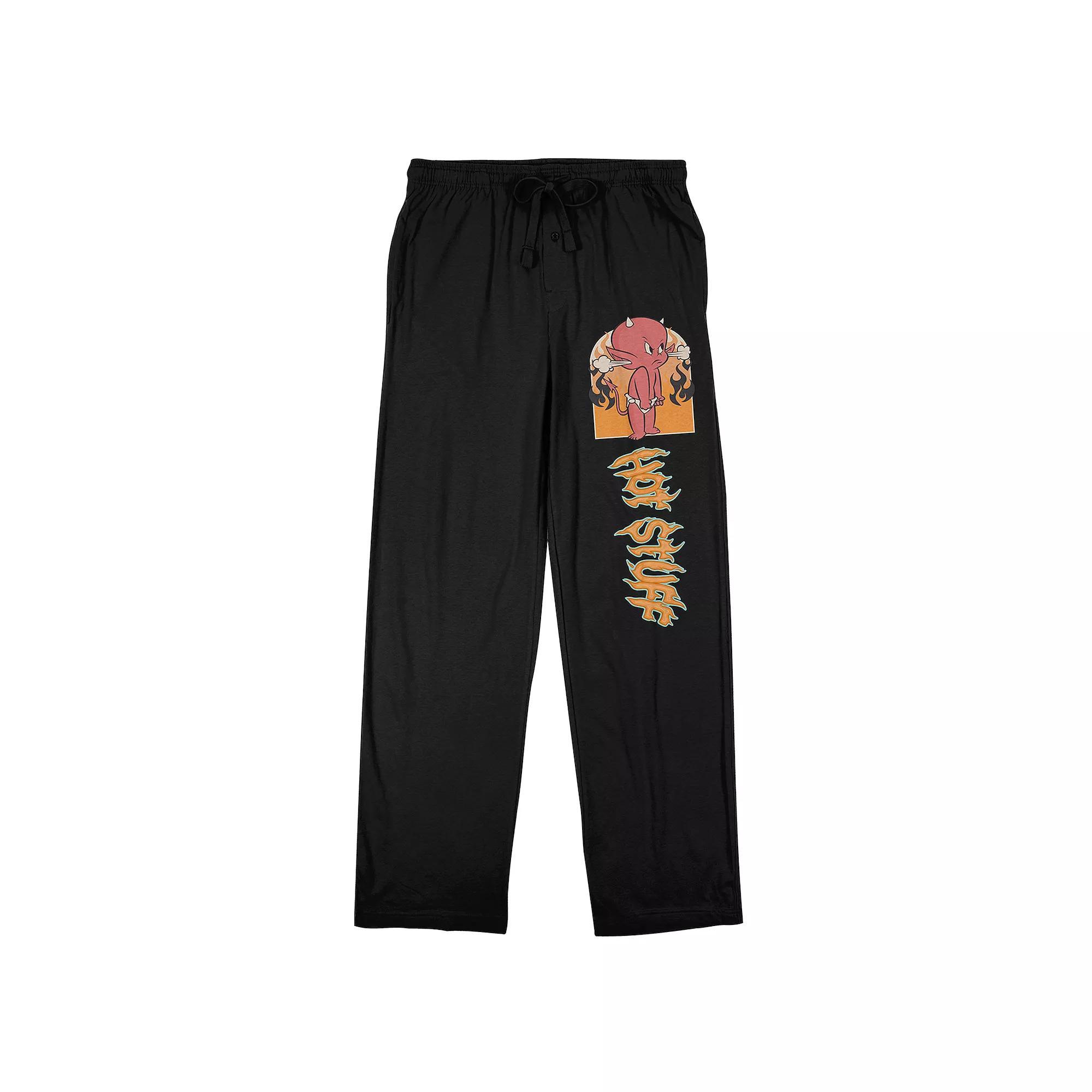 Men's Hot Stuff Logo Pajama Pants, Size: XL, Black Product Image