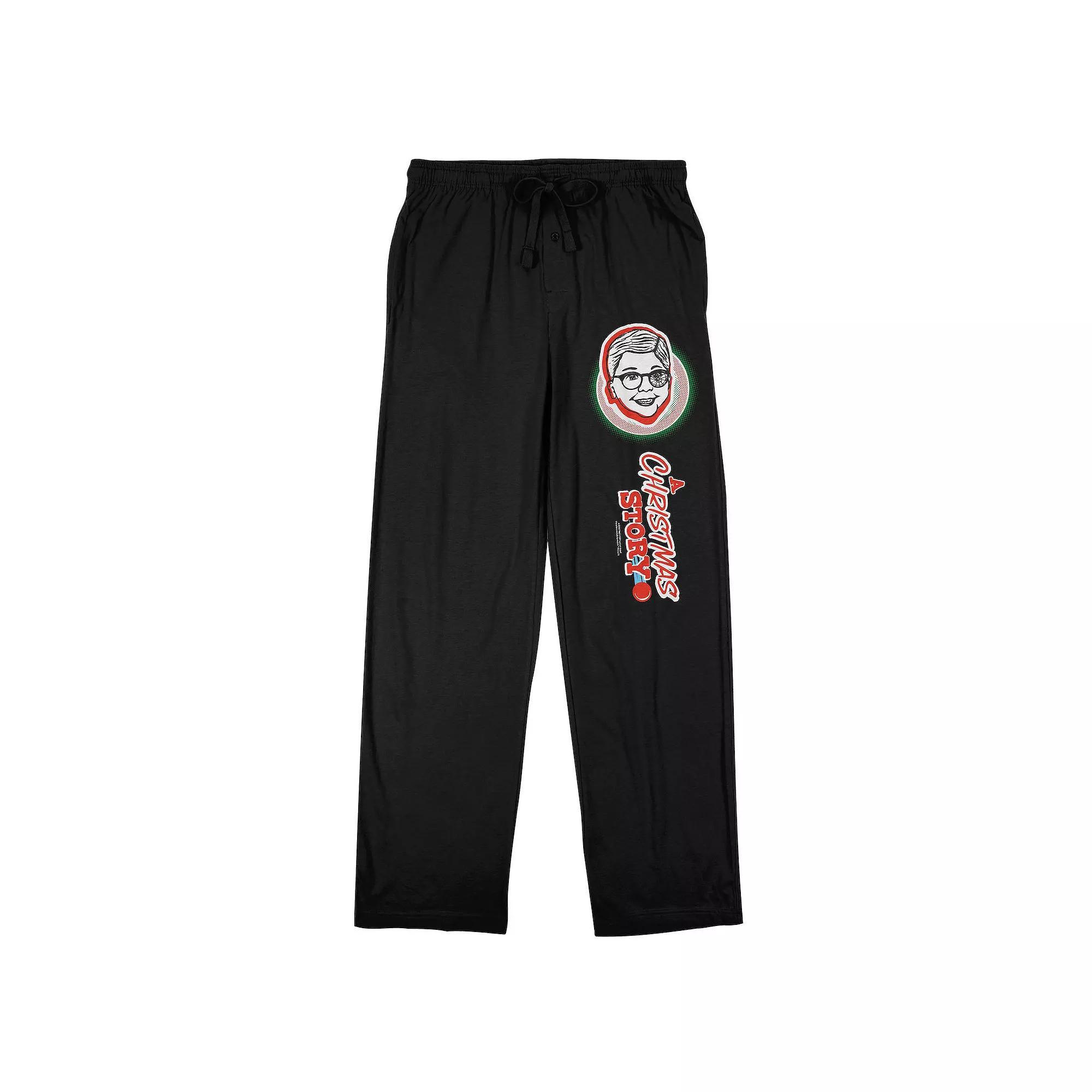 Men's A Christmas Story Sleep Pants, Size: Small, Black Product Image