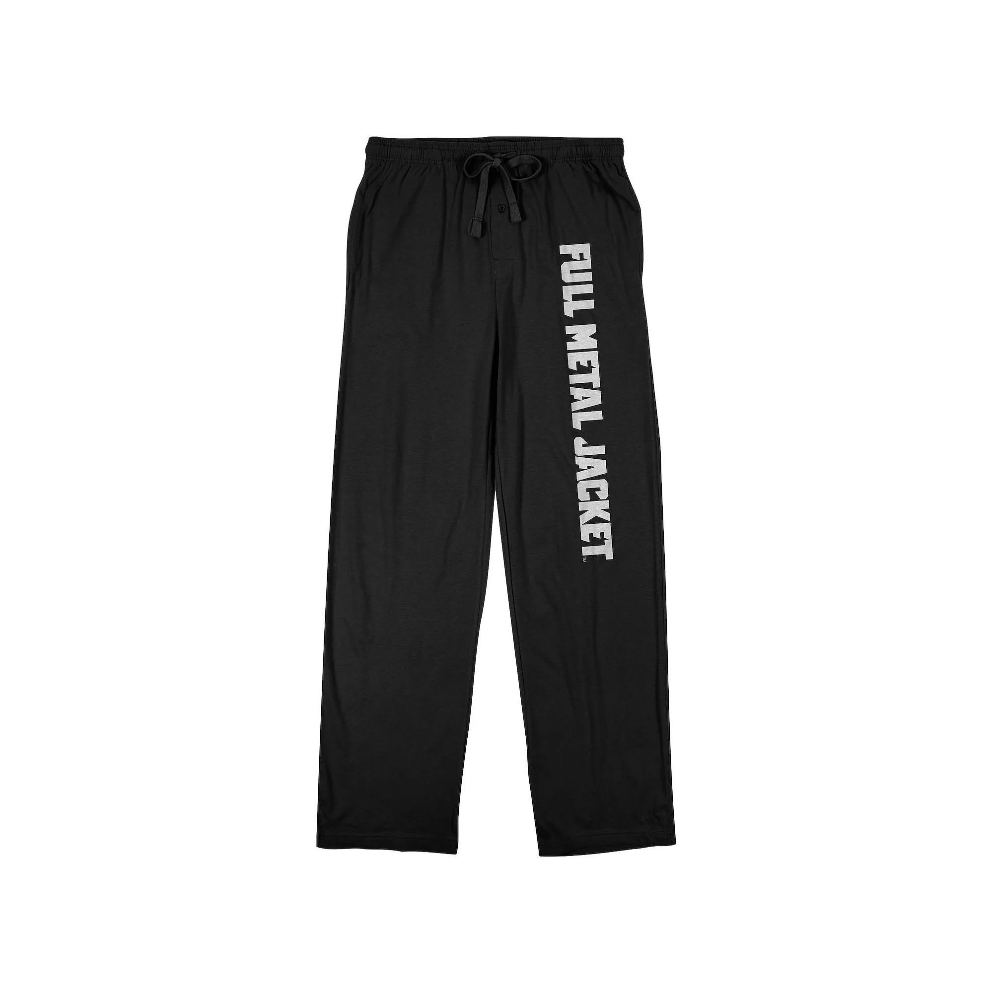 Men's Full Metal Jacket Title Sleep Pants, Size: Medium, Black Product Image