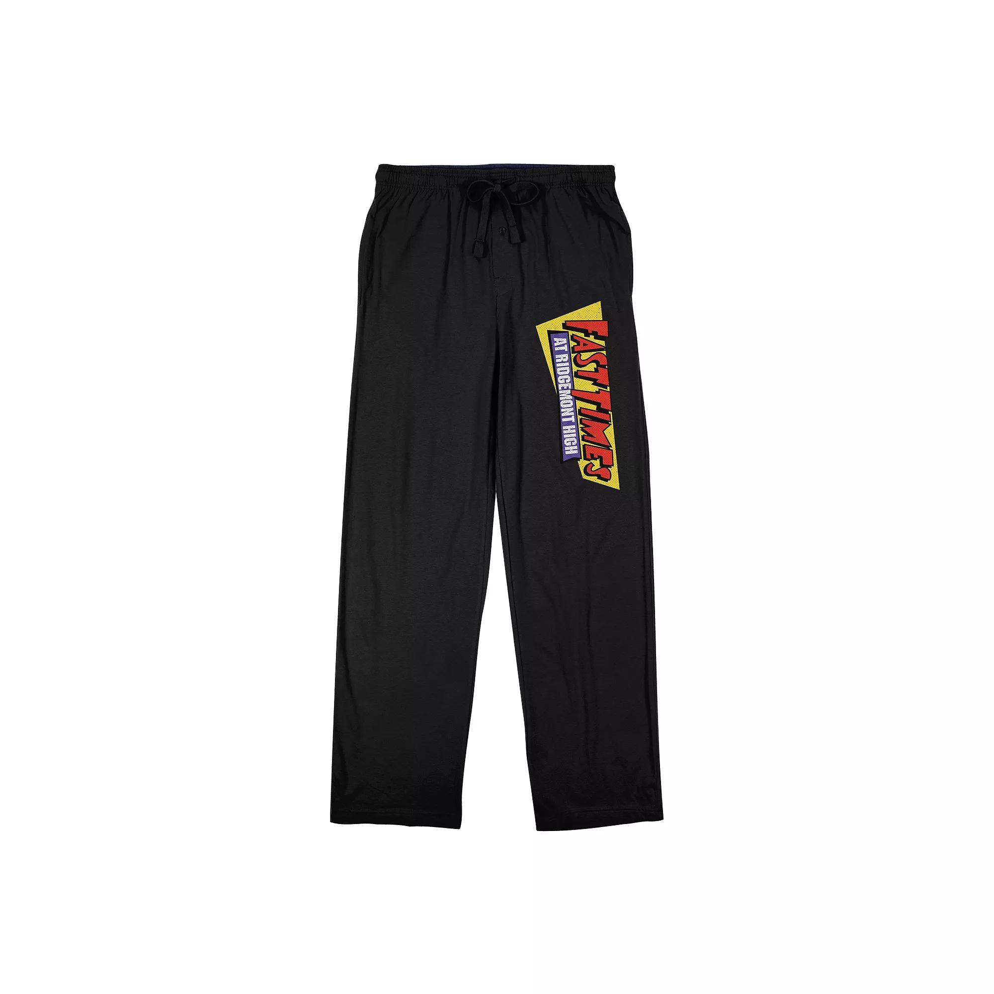 Men's Fast Times at Ridgemont High Pajama Pants, Size: Medium, Black Product Image
