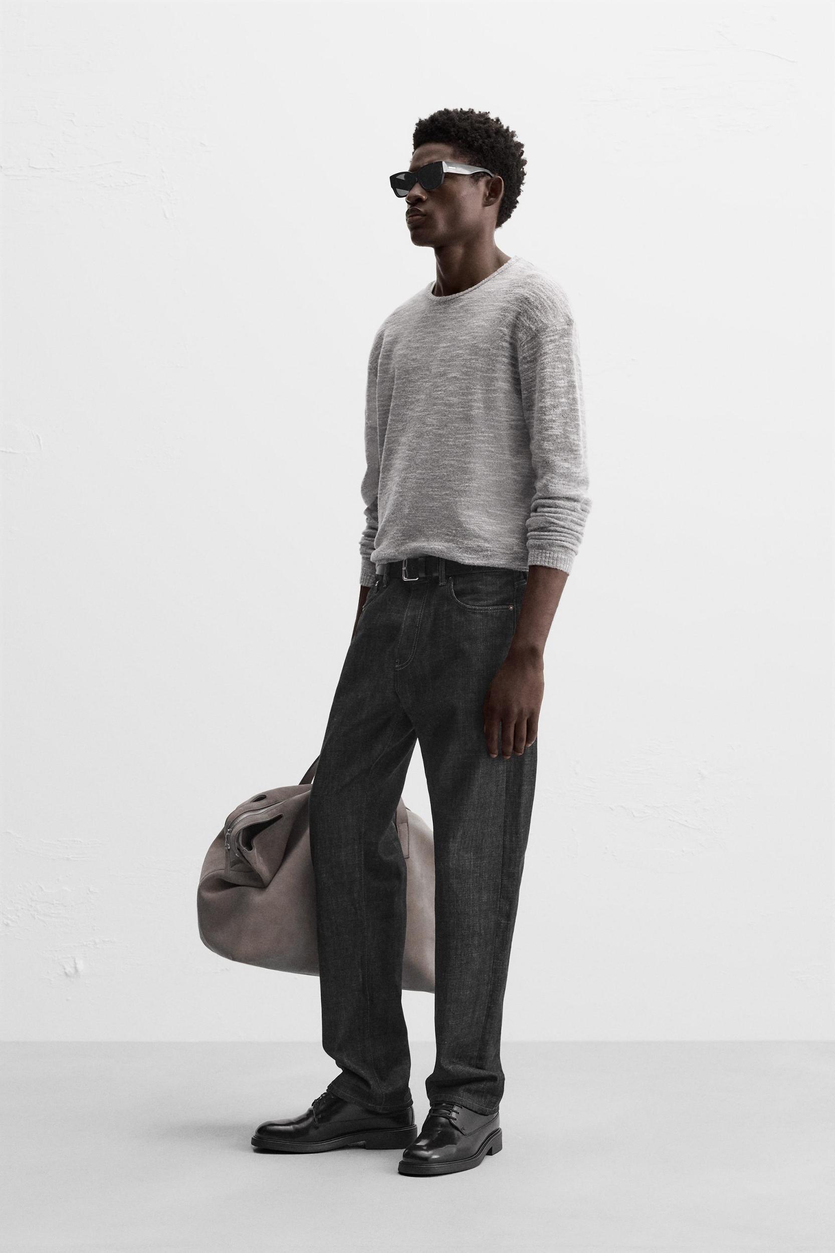 SEMI-SHEER TEXTURED SWEATER Product Image