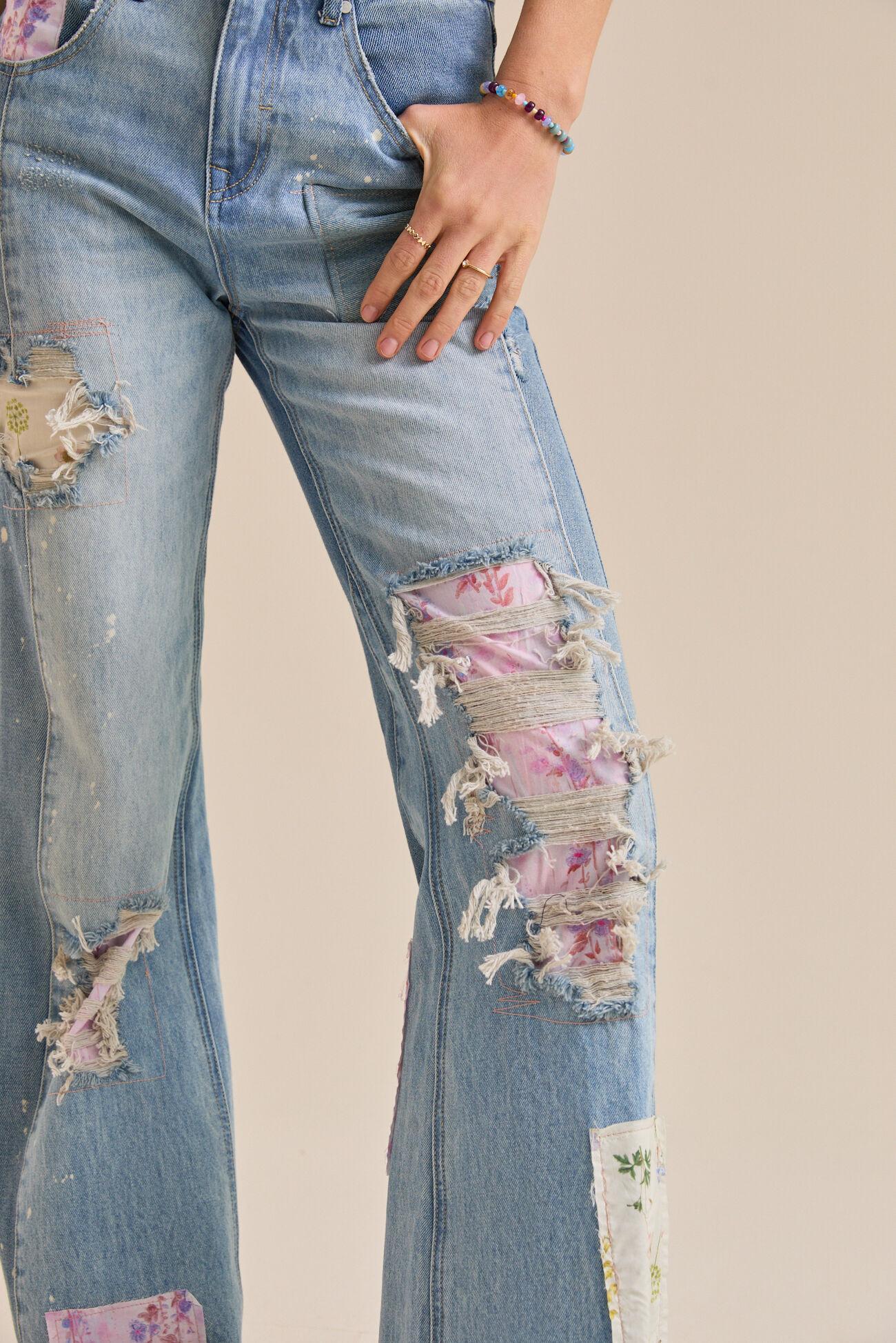 Eloise Patchwork Jeans Product Image
