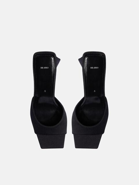 'Mini Devon' black mule Product Image