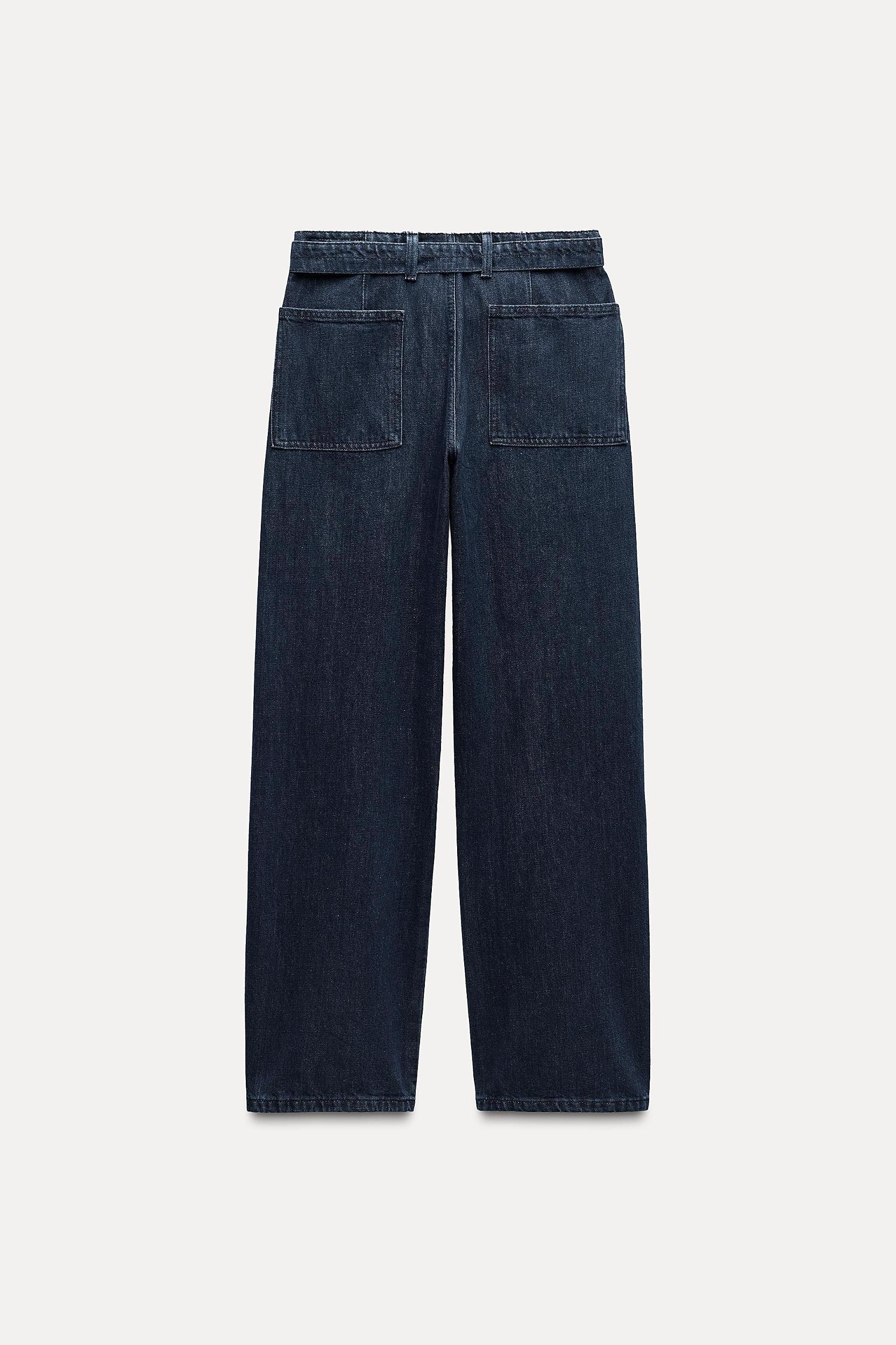 STRAIGHT CUT MID RISE JEANS ZW COLLECTION Product Image