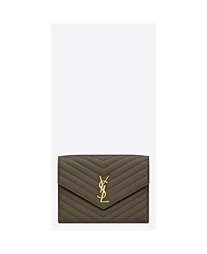 Saint Laurent Cassandre Matelasse Flap Pouch in Lambskin Product Image