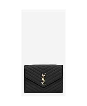 Saint Laurent Cassandre Matelasse Flap Pouch in Lambskin Product Image