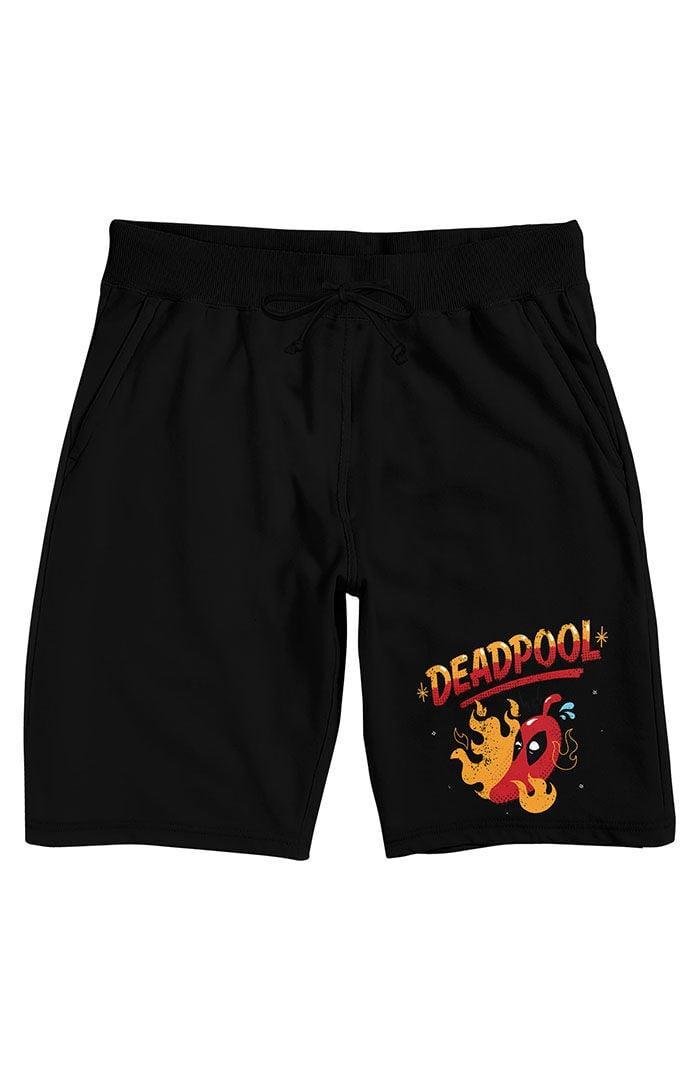 Mens Deadpool Hot Pepper Sleep Shorts Product Image