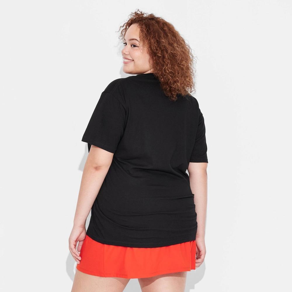 Women's Sabrina Carpenter Short Sleeve Graphic T-Shirt - Black 3X: Merch Traffic, Cotton, Crew Neck, Pullover, Woven Fabric Product Image