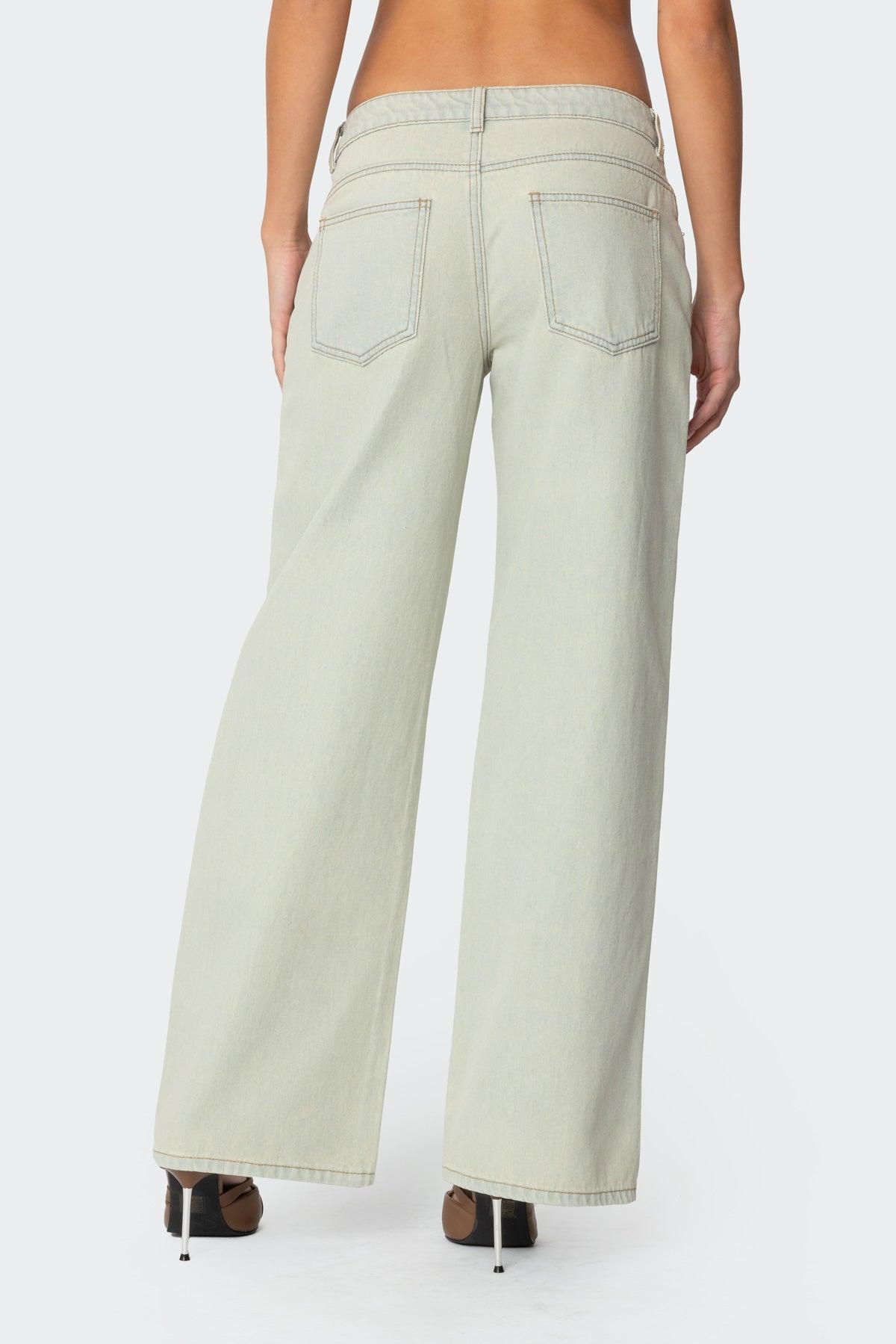Raelynn Washed Low Rise Jeans Product Image