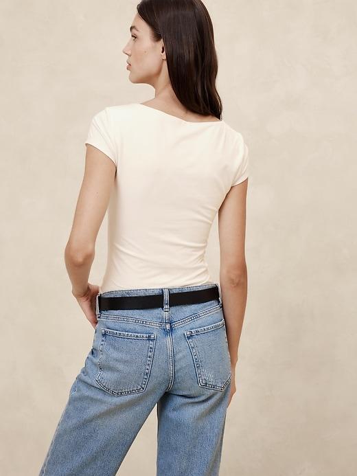 Soft Stretch Square-Neck T-Shirt Product Image