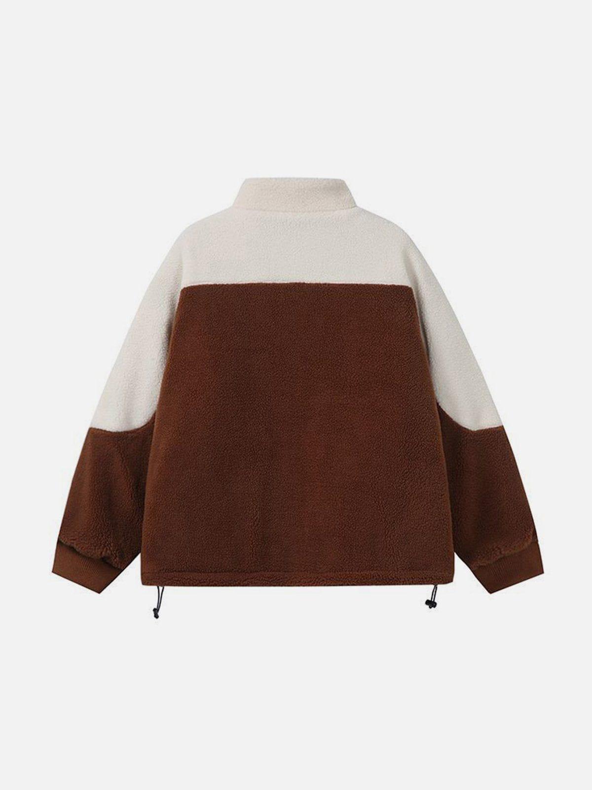 Aelfric Eden Color Blocking Sherpa Coat Product Image