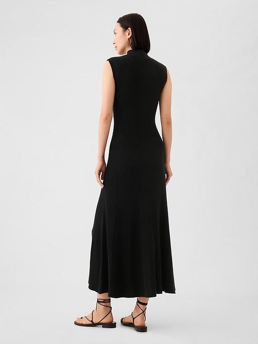 CashSoft Rib Mockneck Maxi Sweater Dress Product Image