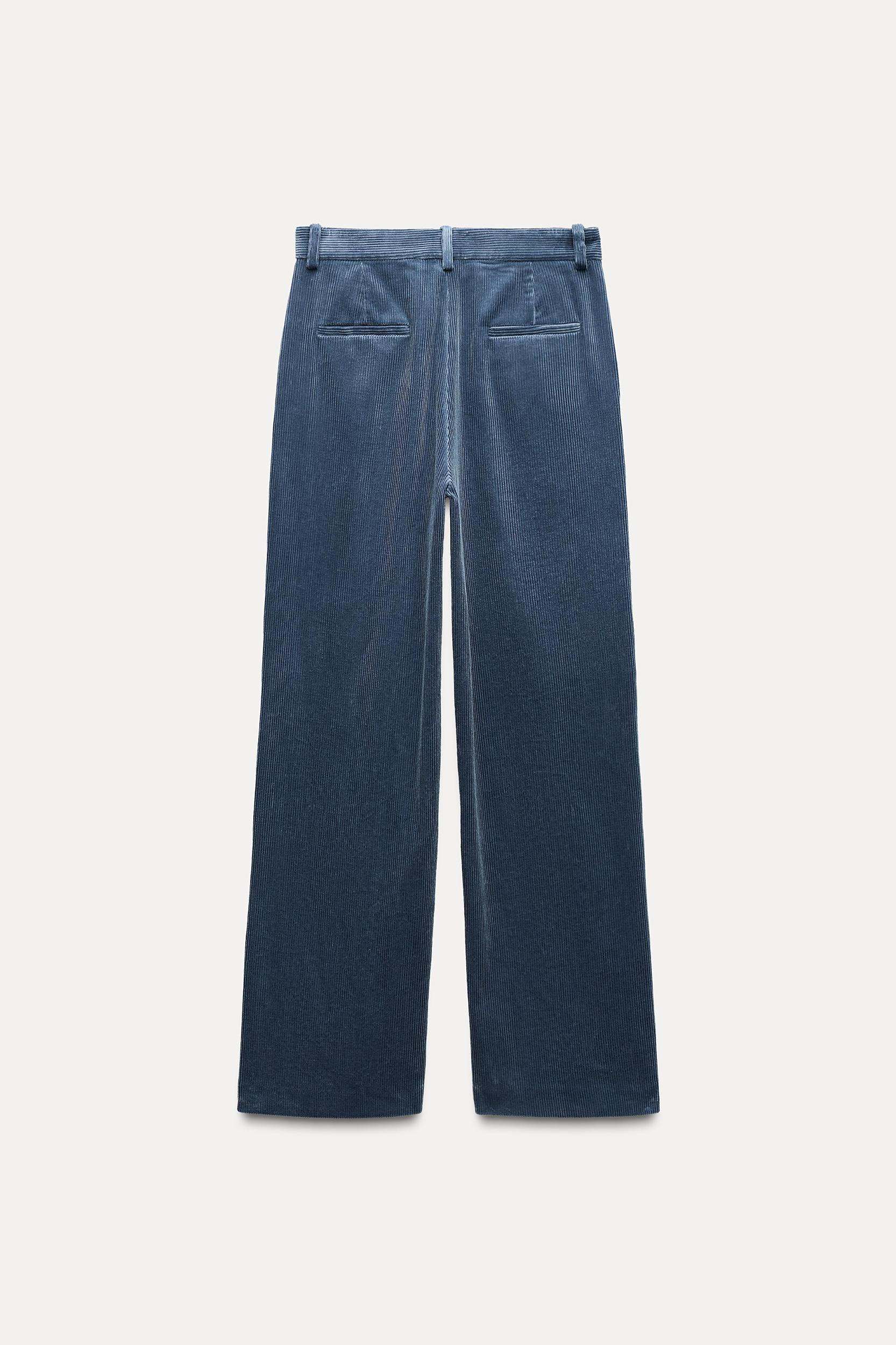 STRAIGHT LEG CORDUROY PANTS ZW COLLECTION Product Image