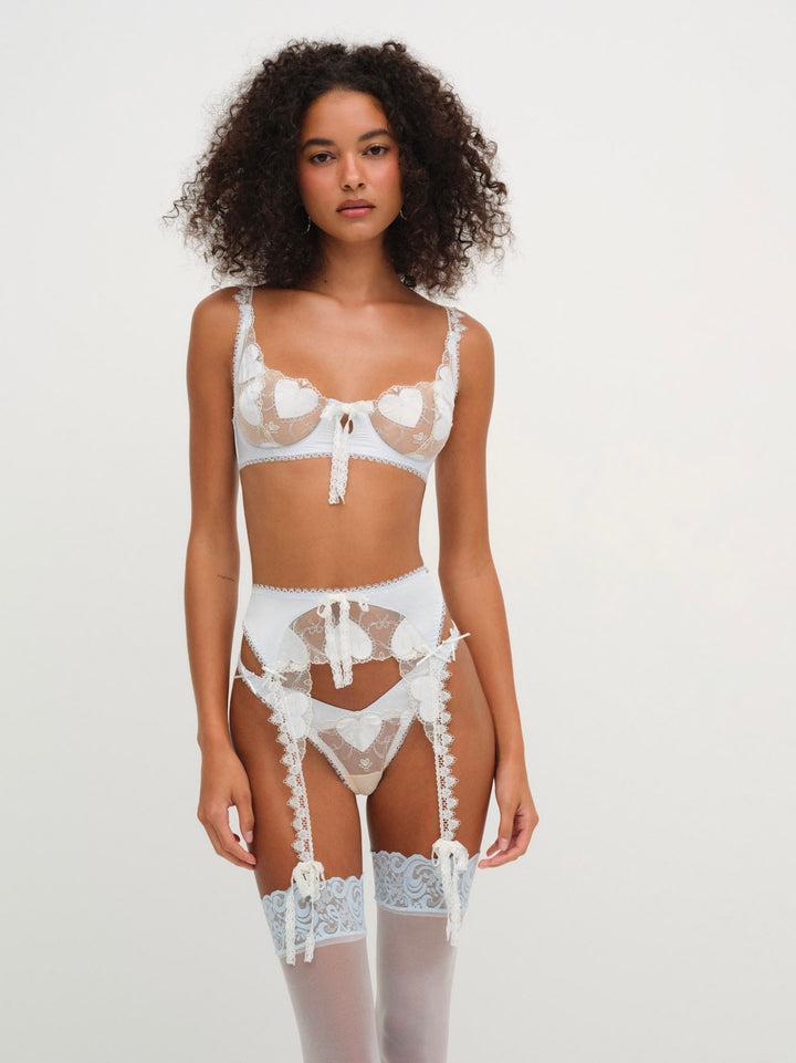 Pure Heart Garter — White Product Image