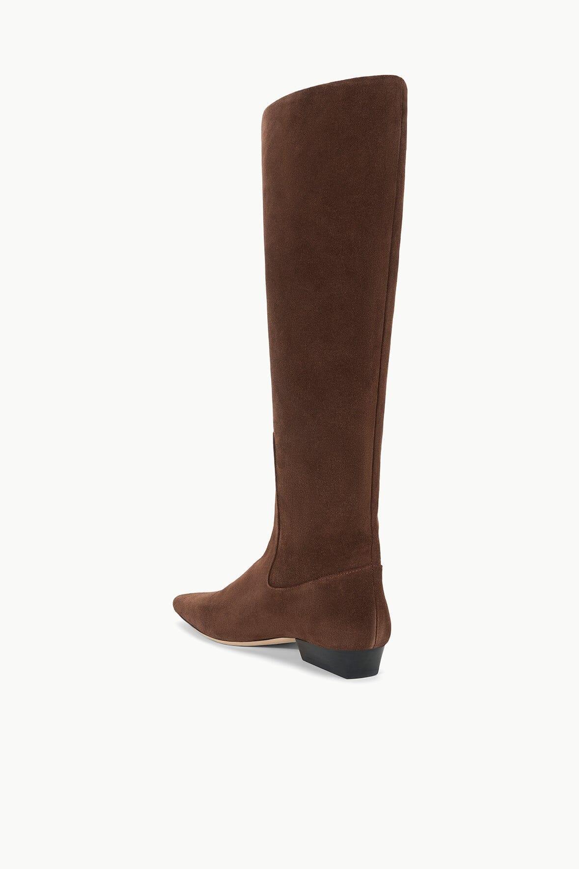 WALLY FLAT BOOT | MAHOGANY SUEDE Product Image